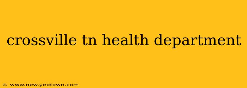 crossville tn health department