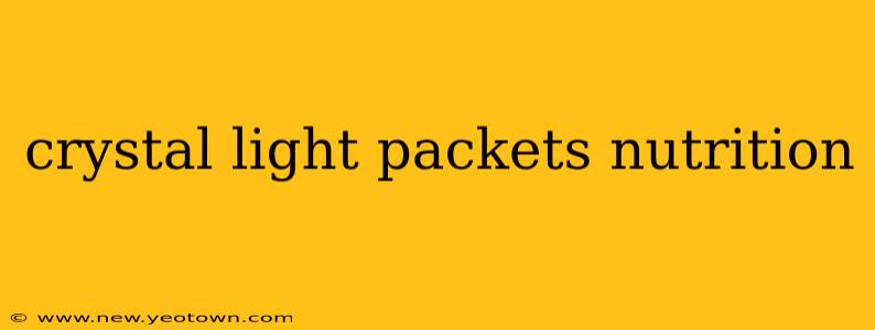 crystal light packets nutrition