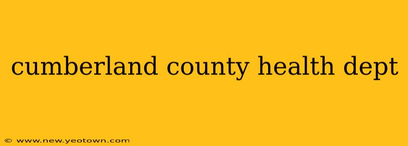 cumberland county health dept