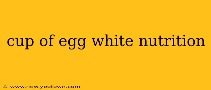 cup of egg white nutrition
