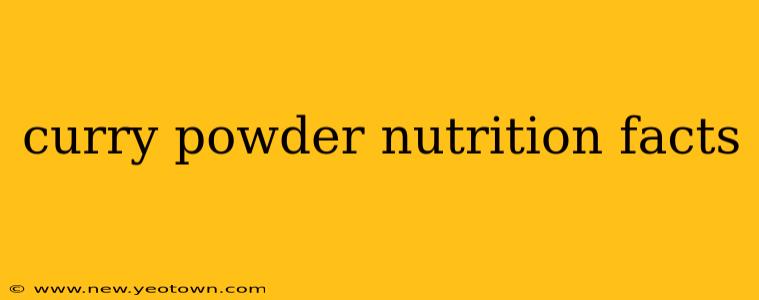 curry powder nutrition facts