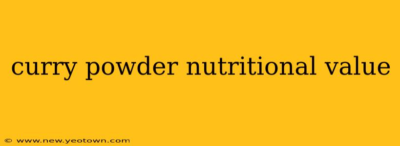 curry powder nutritional value