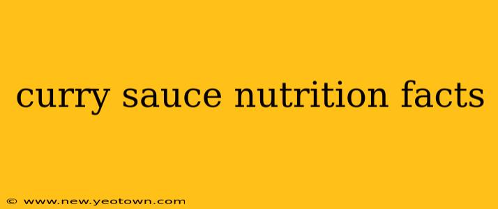 curry sauce nutrition facts