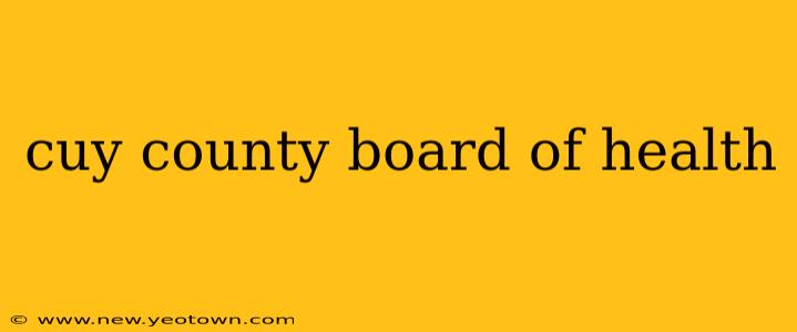 cuy county board of health