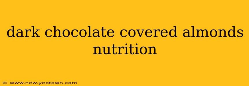 dark chocolate covered almonds nutrition