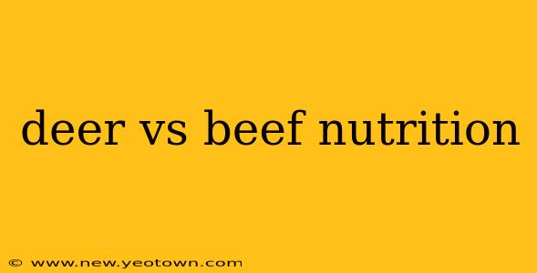 deer vs beef nutrition