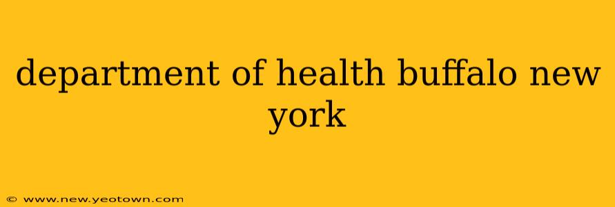 department of health buffalo new york