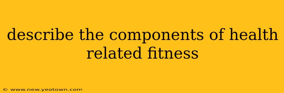 describe the components of health related fitness