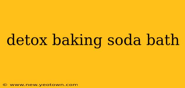detox baking soda bath