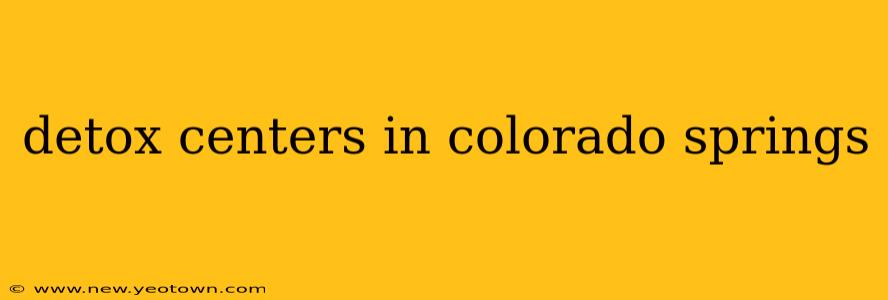detox centers in colorado springs