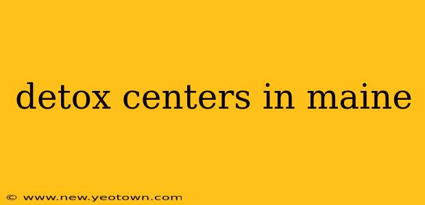detox centers in maine