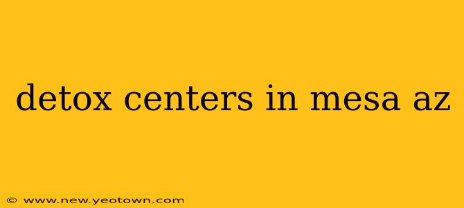 detox centers in mesa az