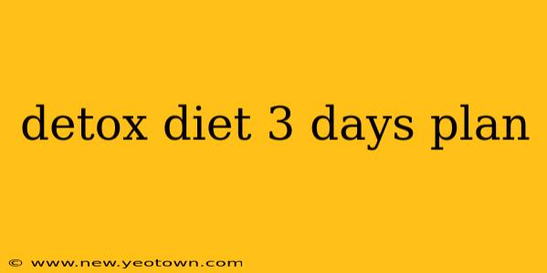 detox diet 3 days plan