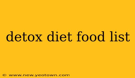 detox diet food list