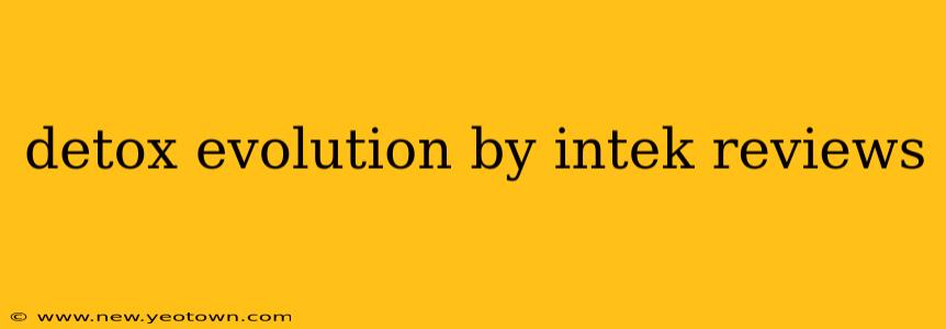 detox evolution by intek reviews