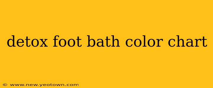 detox foot bath color chart