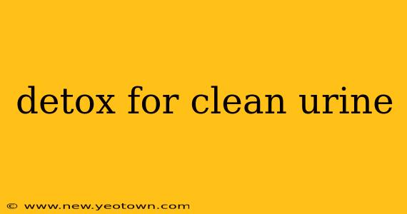 detox for clean urine