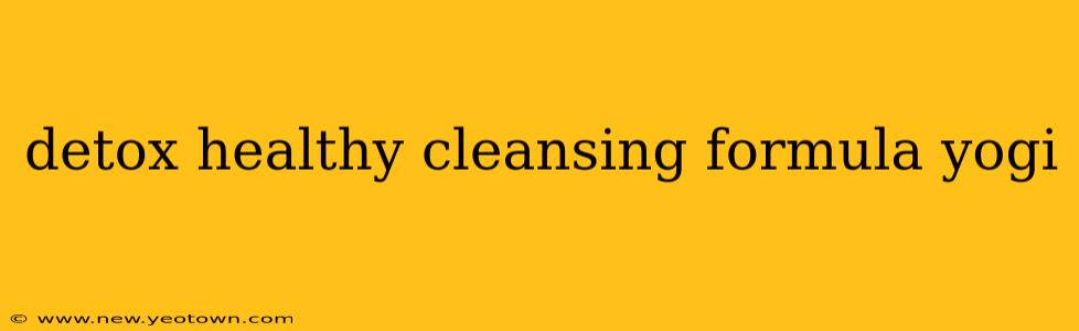 detox healthy cleansing formula yogi