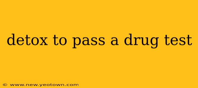 detox to pass a drug test