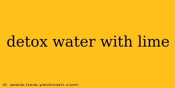 detox water with lime