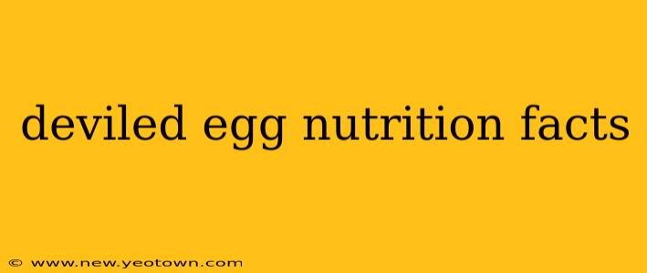 deviled egg nutrition facts