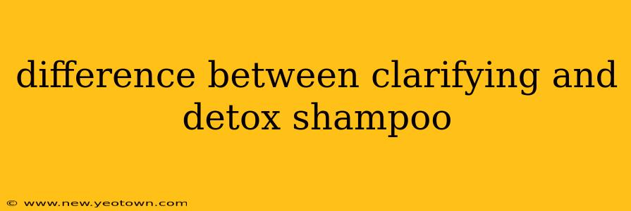 difference between clarifying and detox shampoo