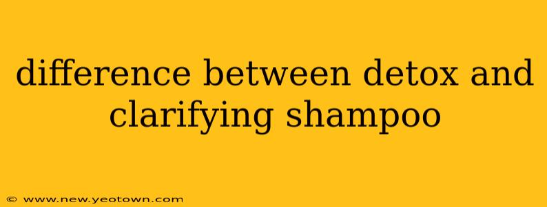 difference between detox and clarifying shampoo