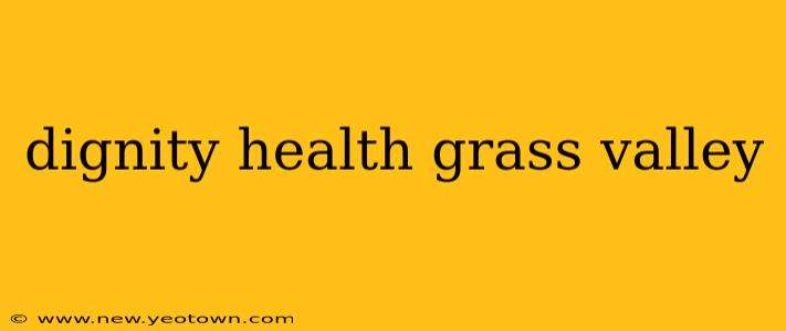 dignity health grass valley