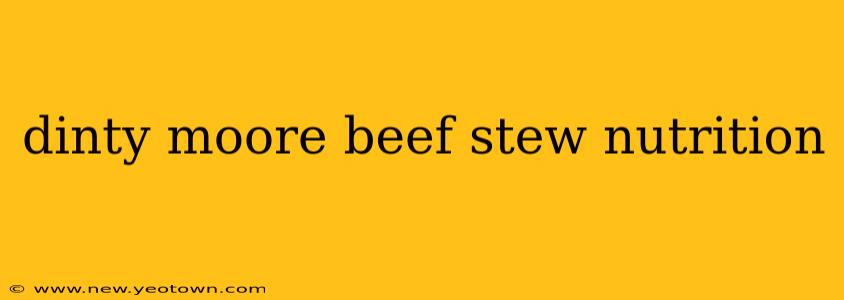 dinty moore beef stew nutrition