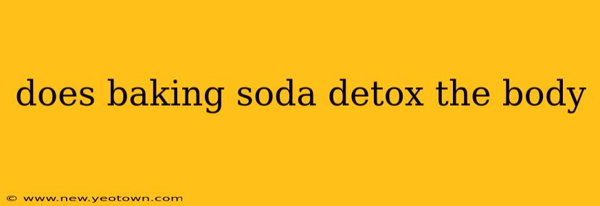 does baking soda detox the body