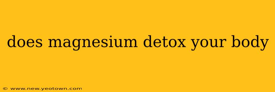 does magnesium detox your body
