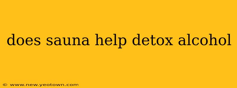 does sauna help detox alcohol