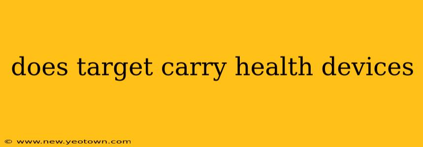 does target carry health devices