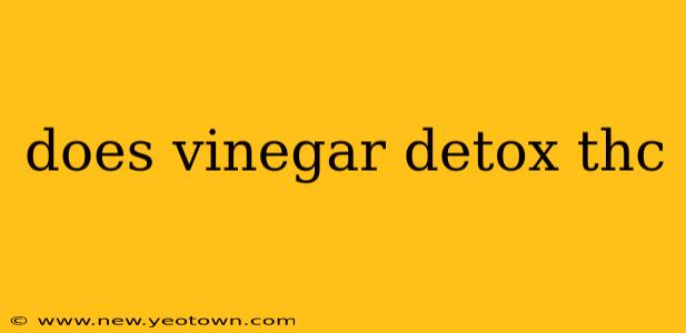 does vinegar detox thc