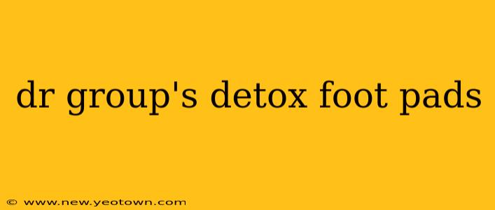 dr group's detox foot pads
