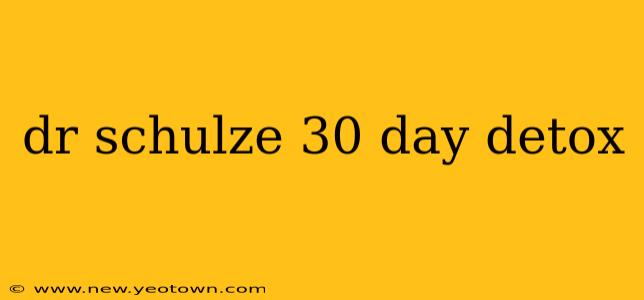 dr schulze 30 day detox