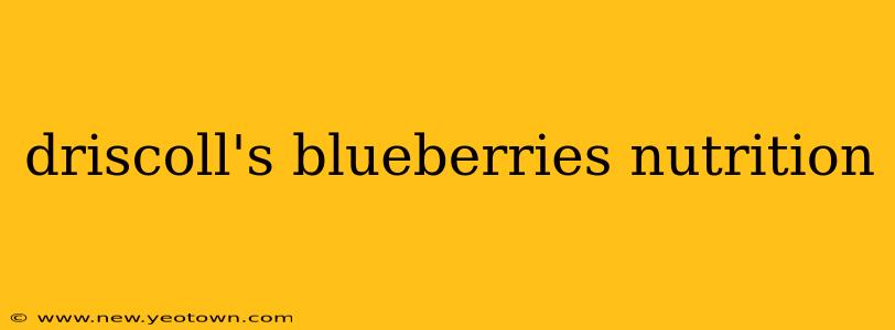 driscoll's blueberries nutrition