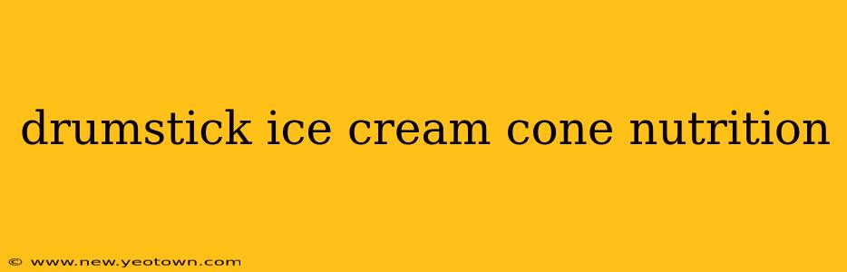 drumstick ice cream cone nutrition