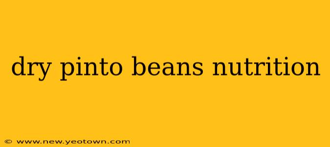 dry pinto beans nutrition