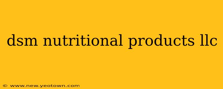 dsm nutritional products llc
