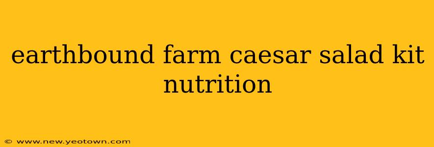 earthbound farm caesar salad kit nutrition