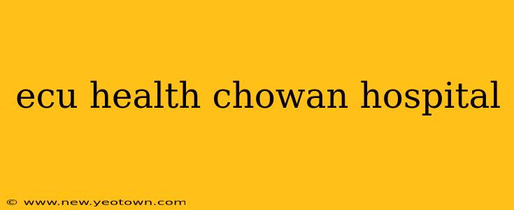 ecu health chowan hospital