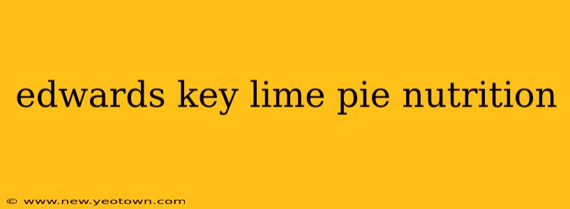 edwards key lime pie nutrition