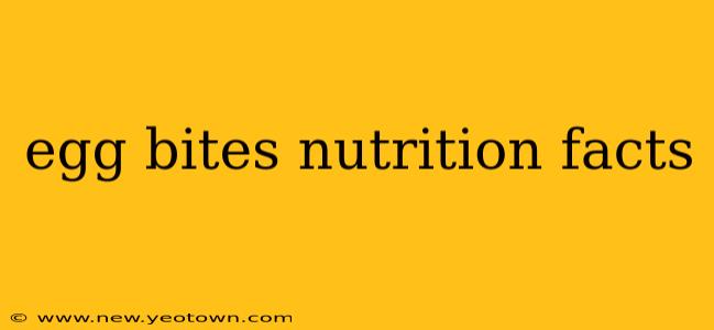 egg bites nutrition facts