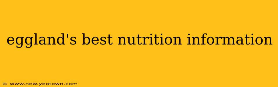 eggland's best nutrition information