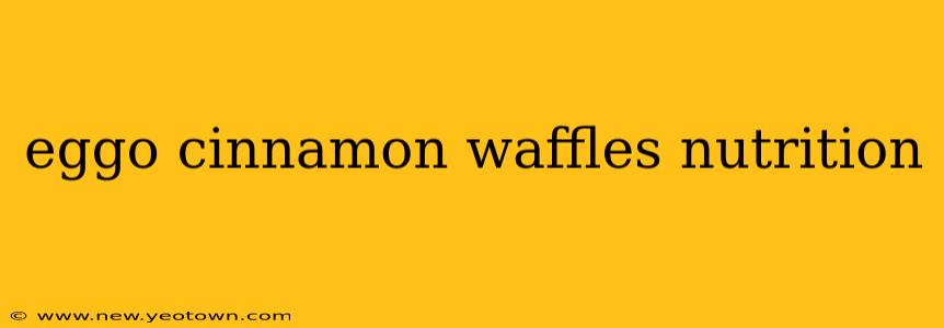 eggo cinnamon waffles nutrition