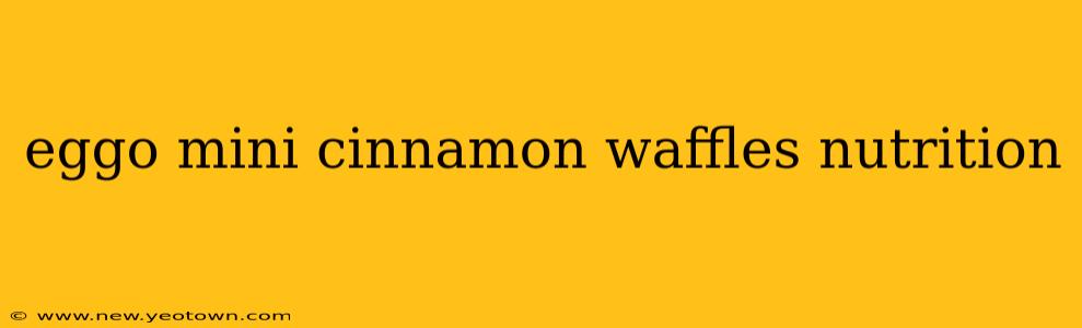 eggo mini cinnamon waffles nutrition