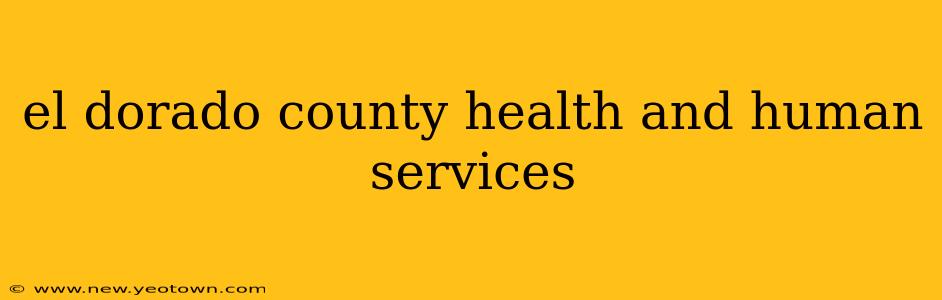 el dorado county health and human services