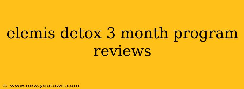 elemis detox 3 month program reviews