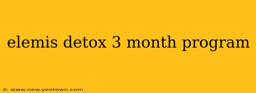elemis detox 3 month program